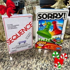 Sequence and Sorry game board  Grab and Go Game